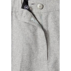 Bermuda Droit Gris Clair