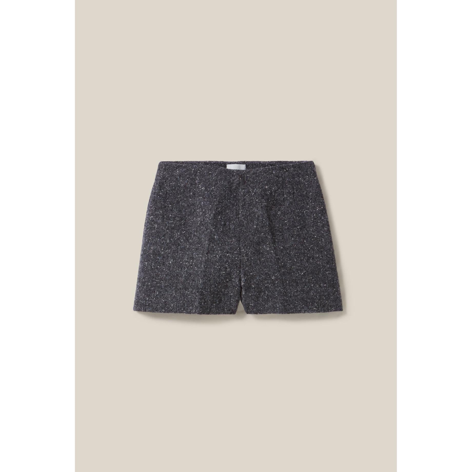 Grey Tweed Shorts