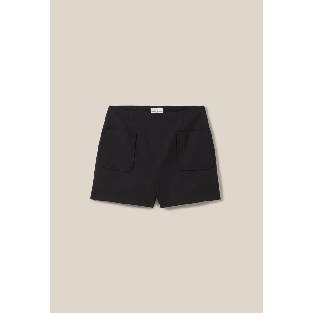 Black High-Waisted Shorts