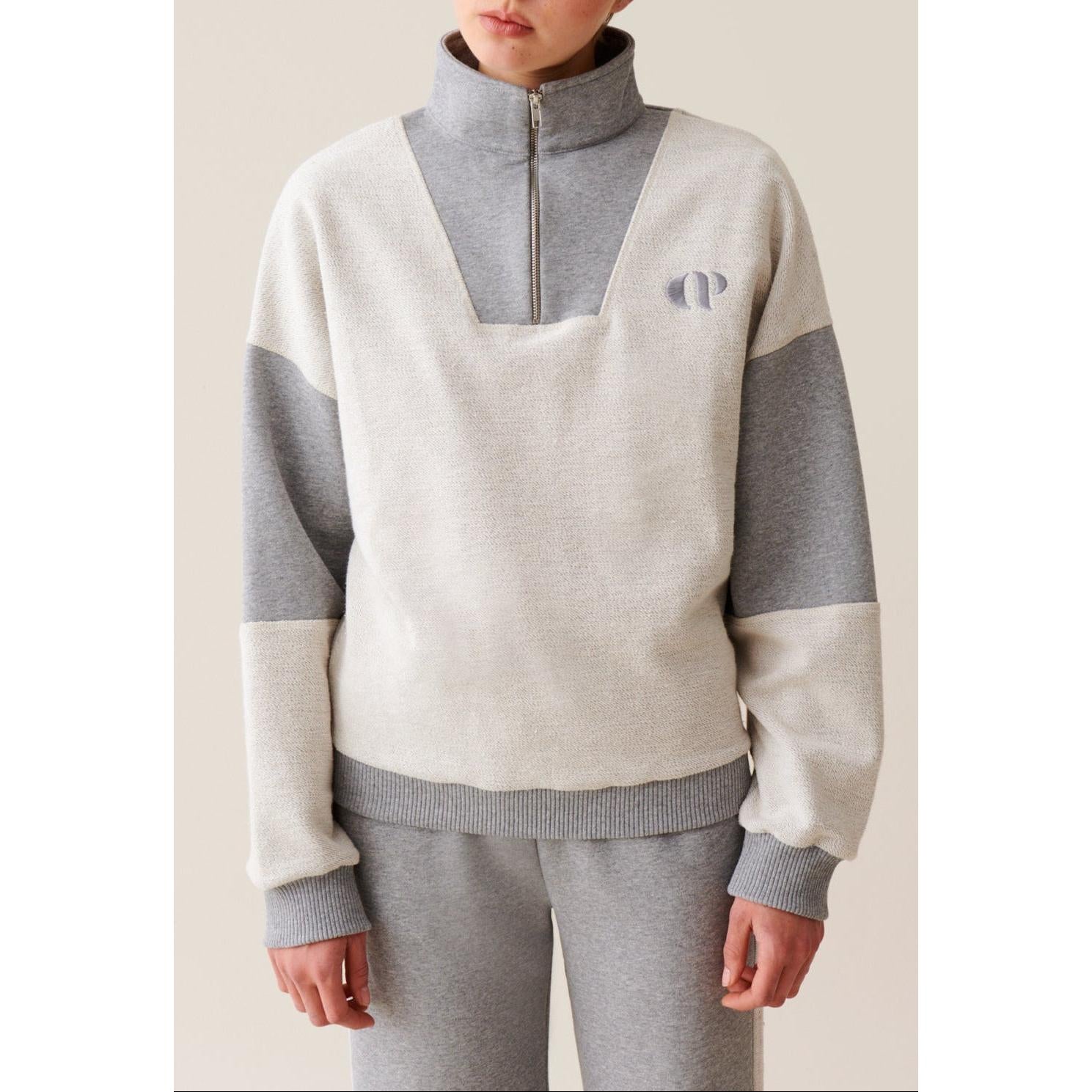 Claudie Pierlot - Sweatshirt Col Montant Zippé