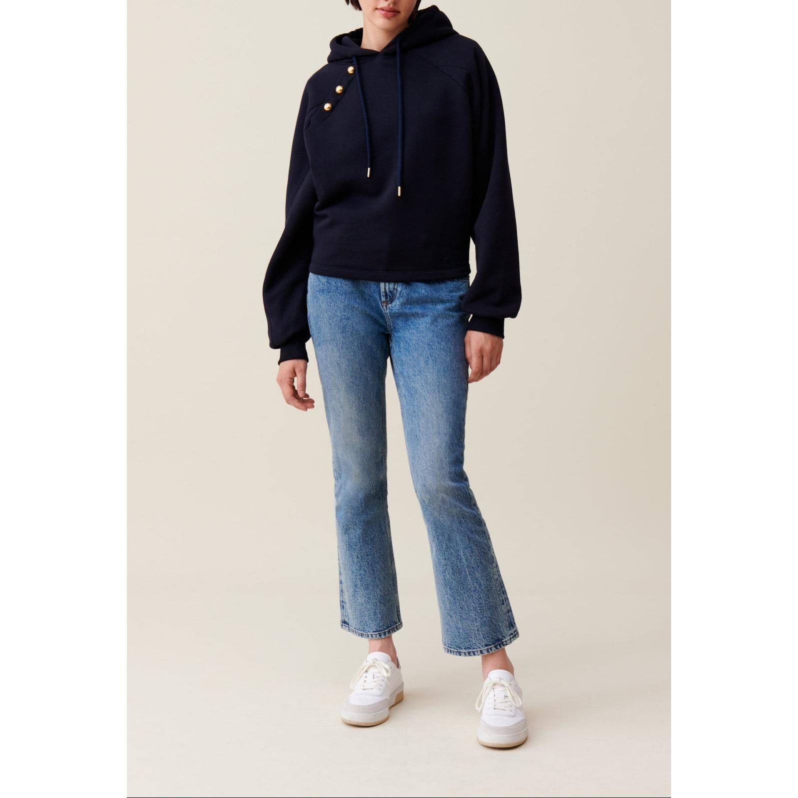 Claudie Pierlot - Sweatshirt Capuche Marine