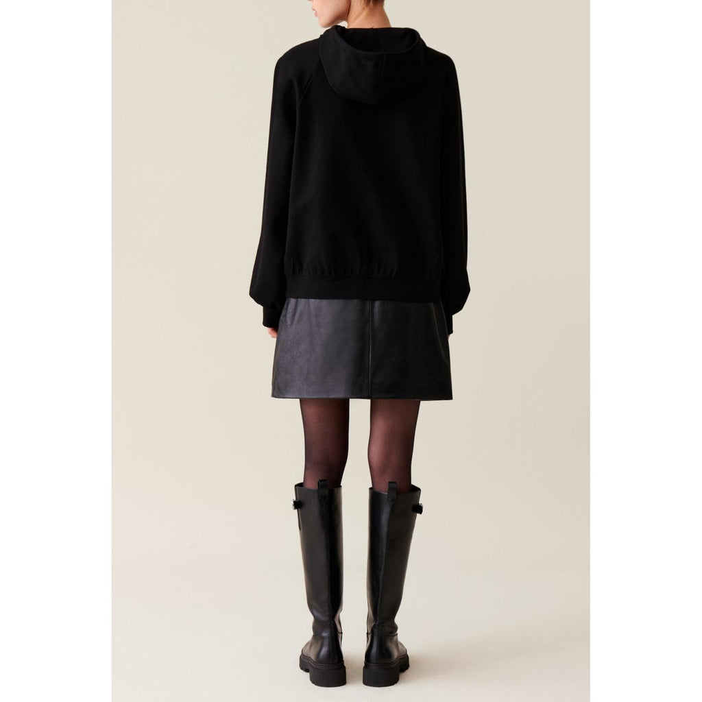 Claudie Pierlot - Black Oversized Hooded Sweatshirt
