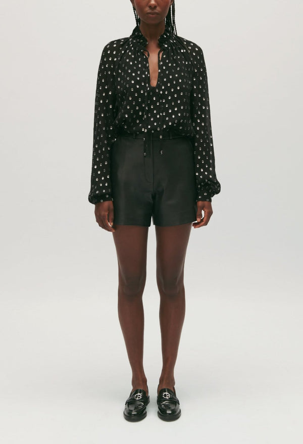 Claudie Pierlot - Top - Badel Lurex - Negro