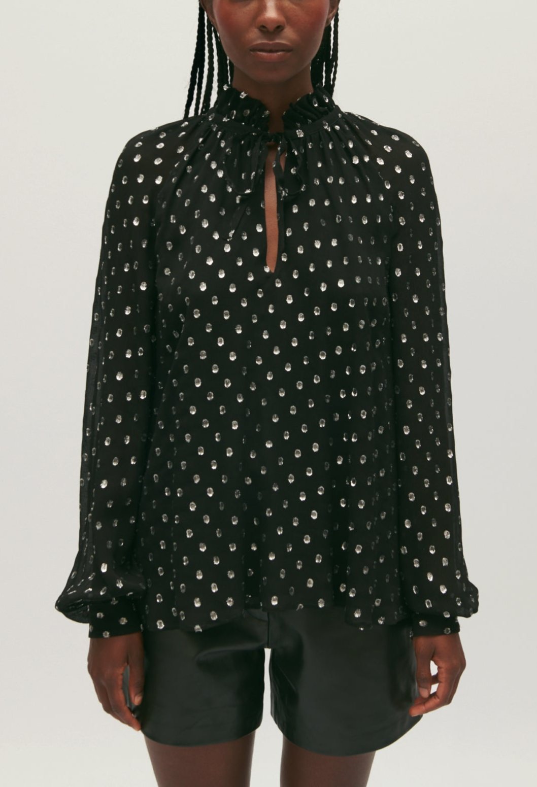 Claudie Pierlot - Top - Badel Lurex - Noir
