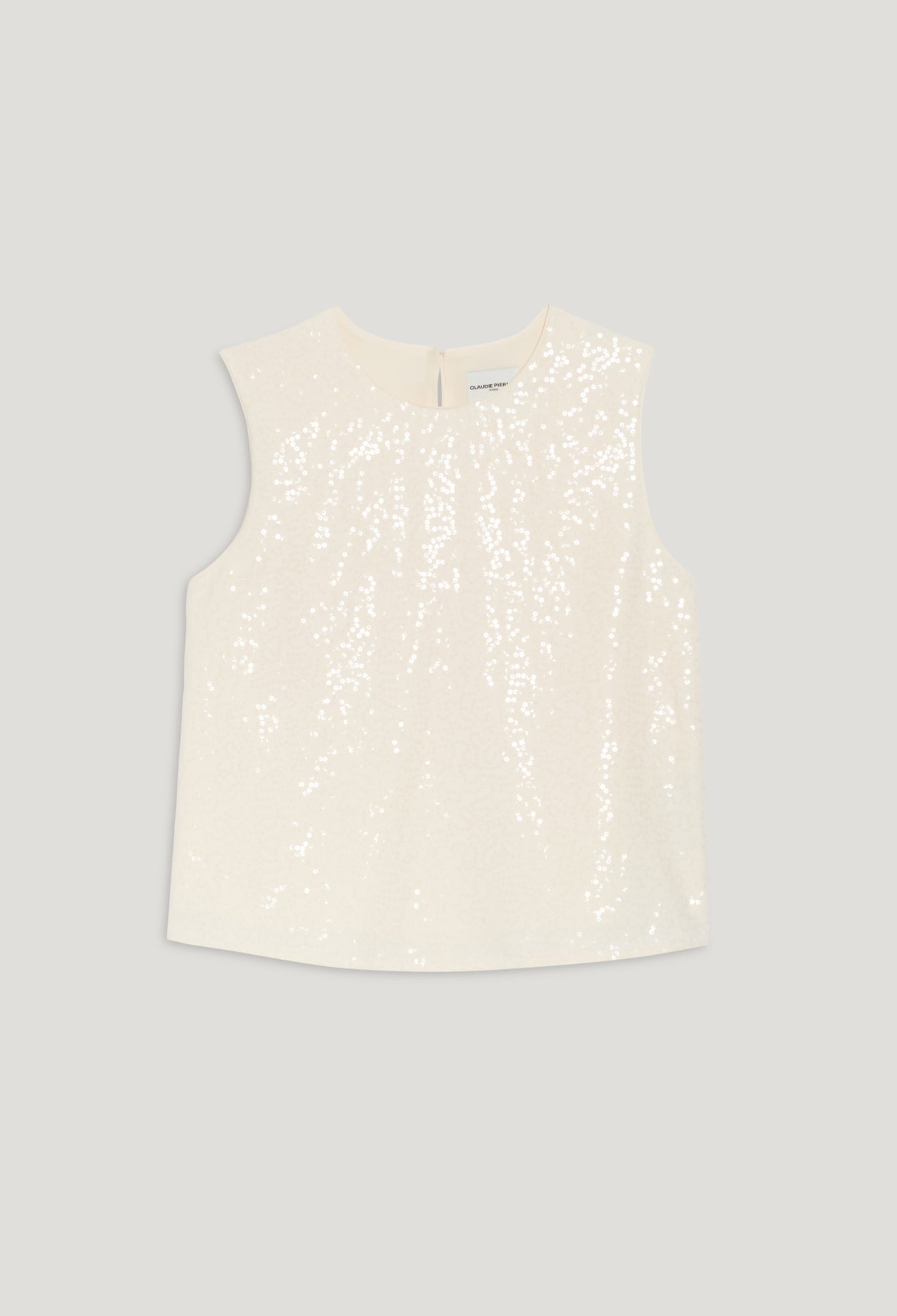Claudie Pierlot - Top - Beaupaillette - Ecru