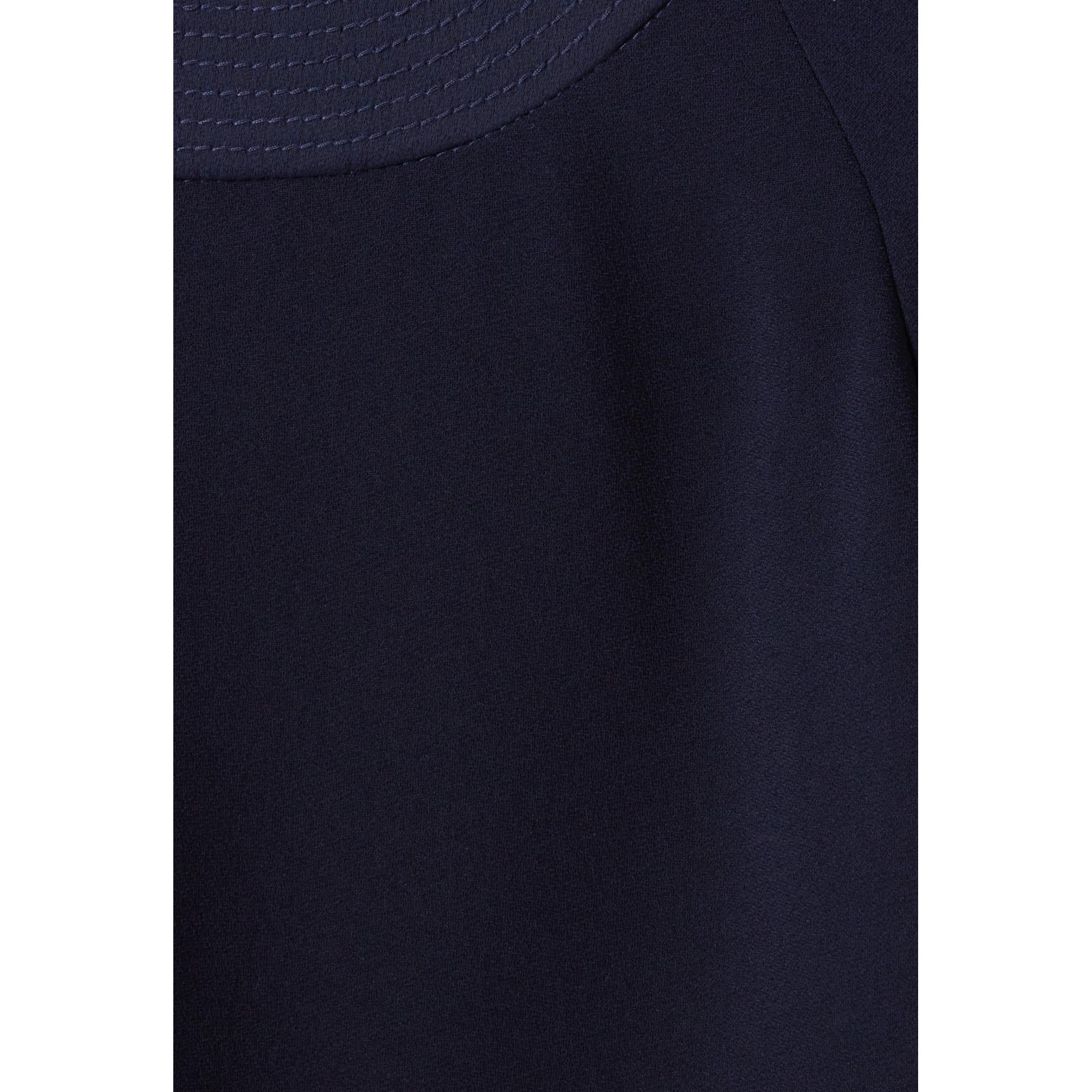 Claudie Pierlot - Blouse Fluide Ceinturée Marine