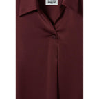 Fluid Blouse with Open Collar