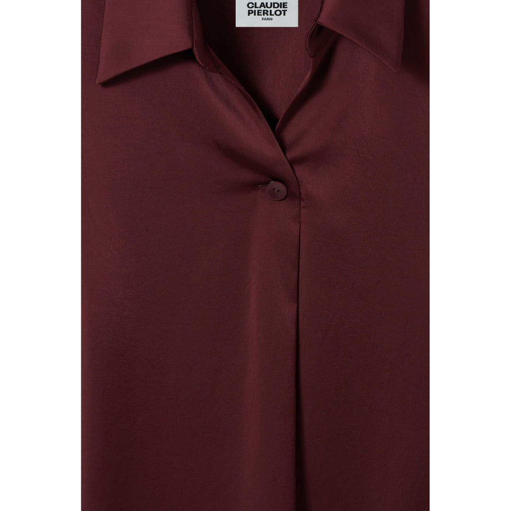 Claudie Pierlot - Blouse Fluide Col Ouvert