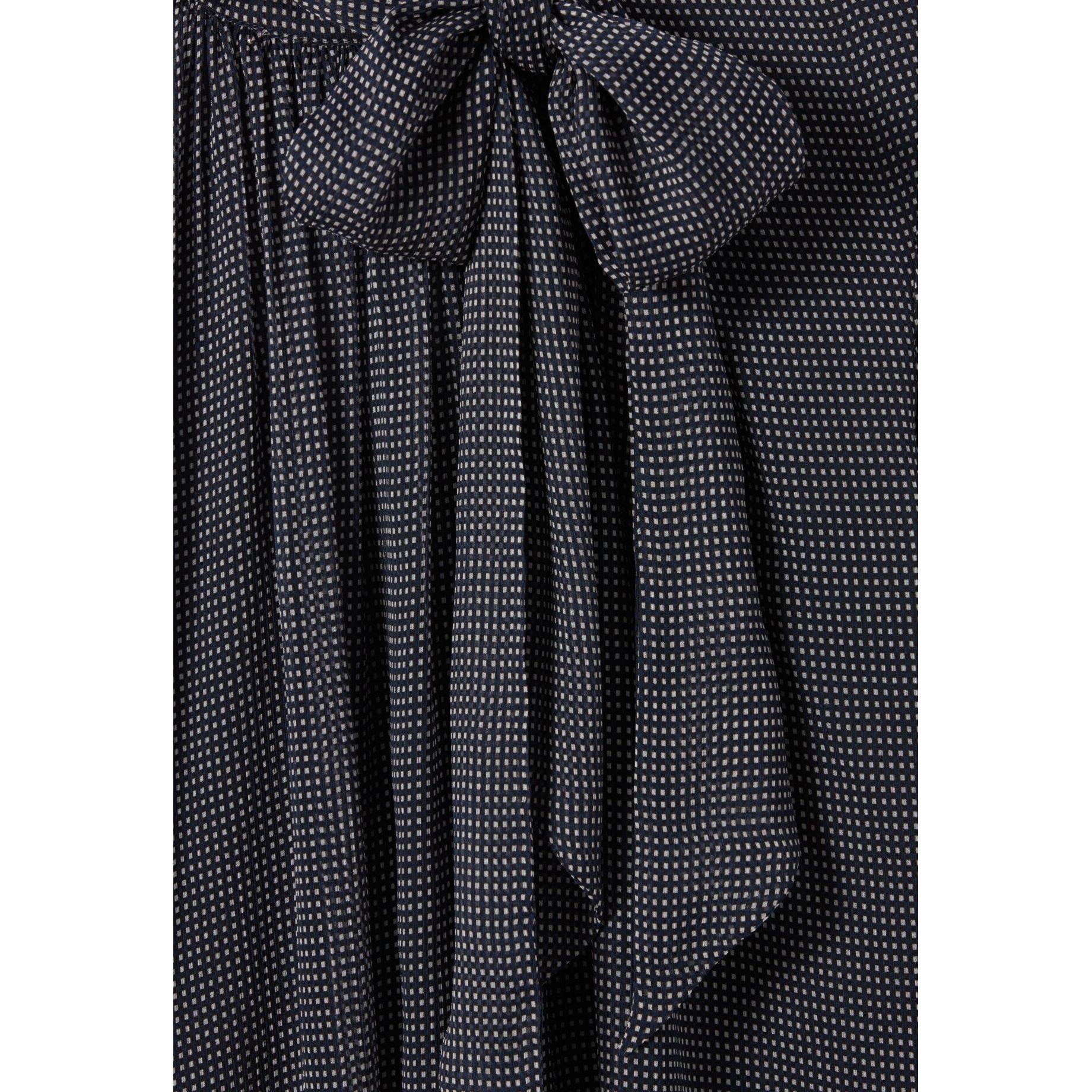 Claudie Pierlot - Blouse Lavallière Carreaux Fluide