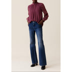 Claudie Pierlot - Blouse Lavallière Carreaux Fluide