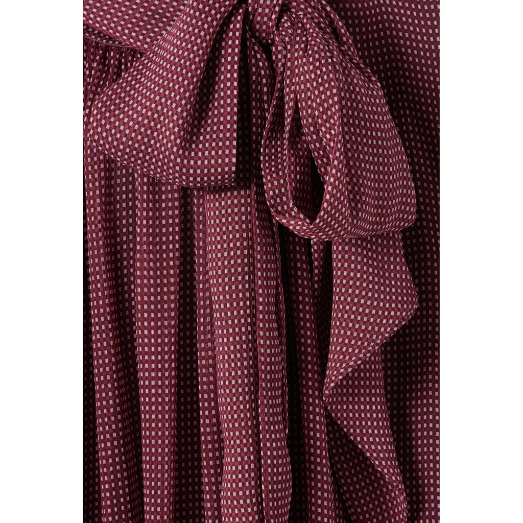 Claudie Pierlot - Blouse Lavallière Carreaux Fluide