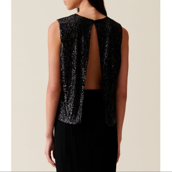 Top Beaupaillette Noir