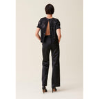 Claudie Pierlot - Top Noir Sequins Brodés