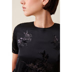 Claudie Pierlot - Top Noir Sequins Brodés
