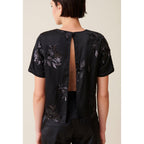 Claudie Pierlot - Top Noir Sequins Brodés