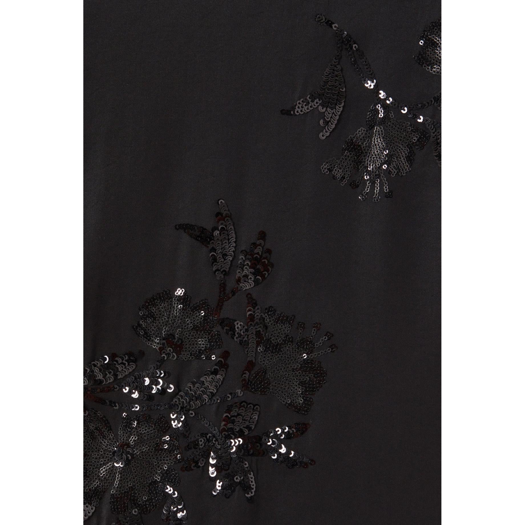 Claudie Pierlot - Top Noir Sequins Brodés
