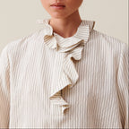 Claudie Pierlot - Blouse Rayée À Volants Multiples