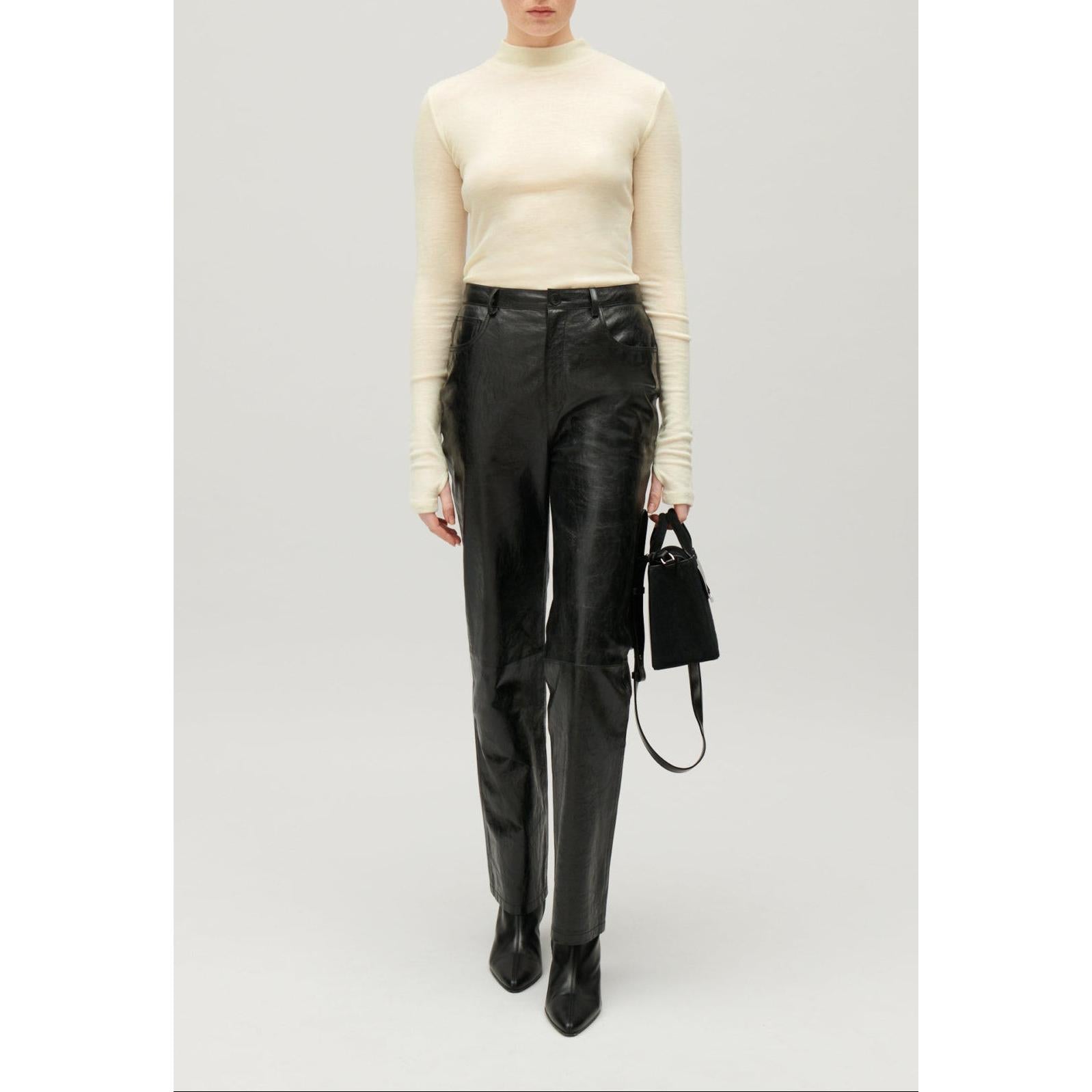 Wool High-Neck Top
