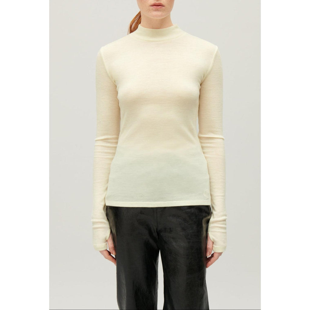 Wool High-Neck Top