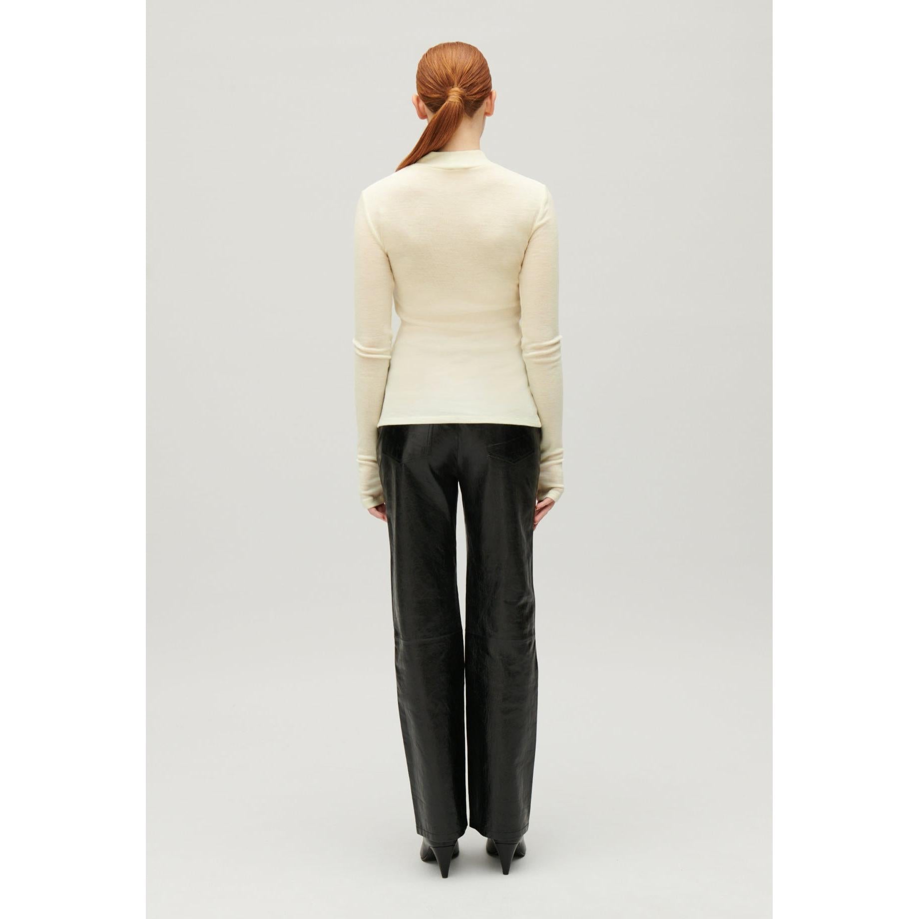 Wool High-Neck Top