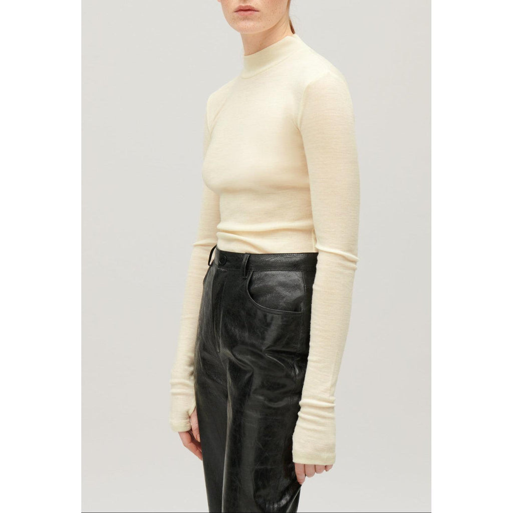 Wool High-Neck Top