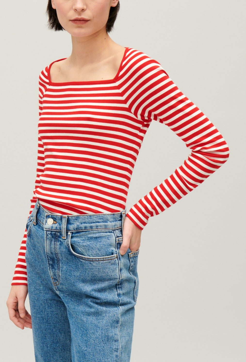 Claudie Pierlot - Tee Shirt - Tumiki Rayures - Rouge