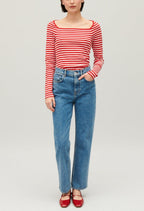 Claudie Pierlot - Tee Shirt - Tumiki Rayures - Rouge