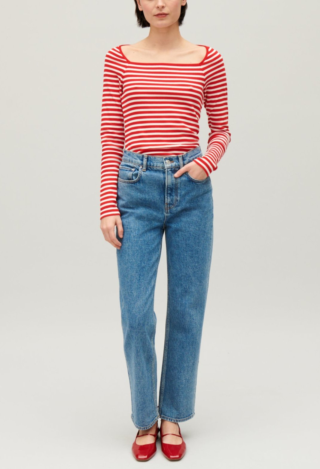 Claudie Pierlot - Tee Shirt - Tumiki Rayures - Rouge
