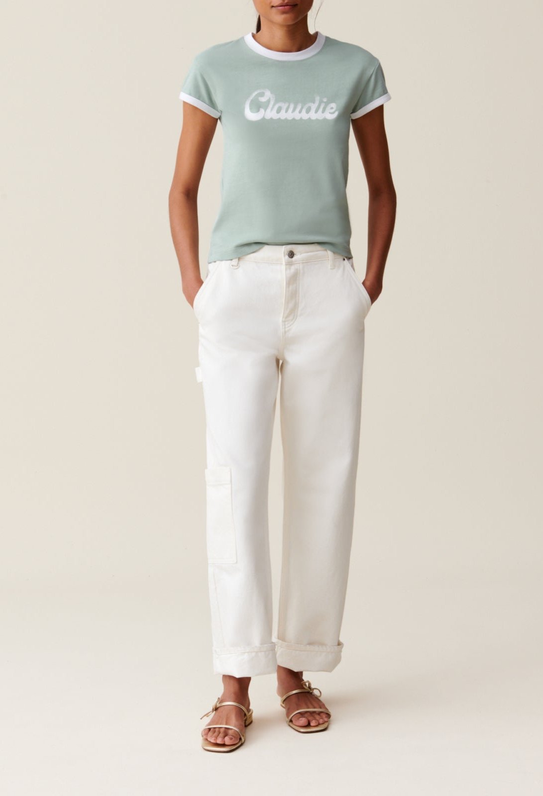 Claudie Pierlot - Tee Shirt - Tamet - Argile
