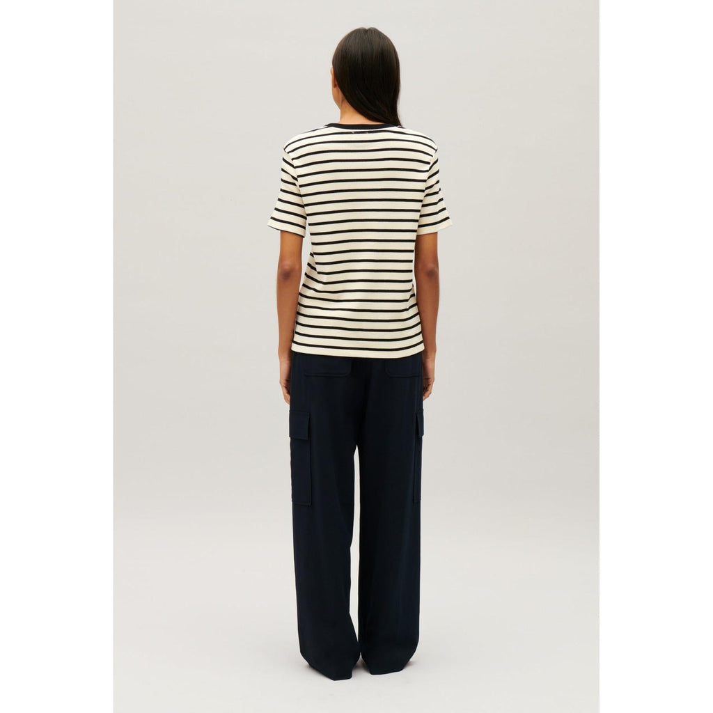 Claudie Pierlot - Tee-Shirt Marinière Rayée Bicolore