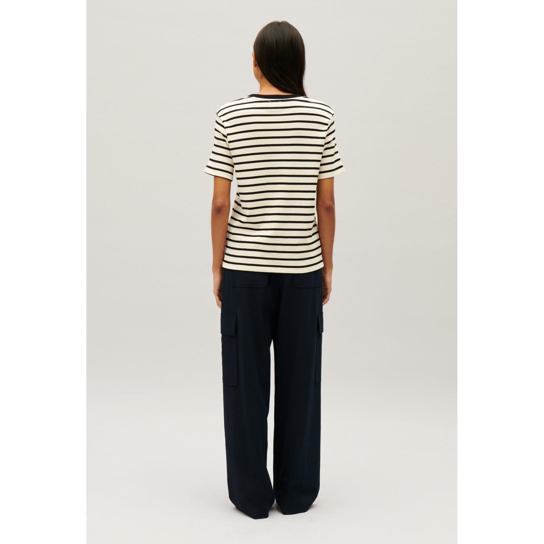 Claudie Pierlot - Tee-Shirt Marinière Rayée Bicolore