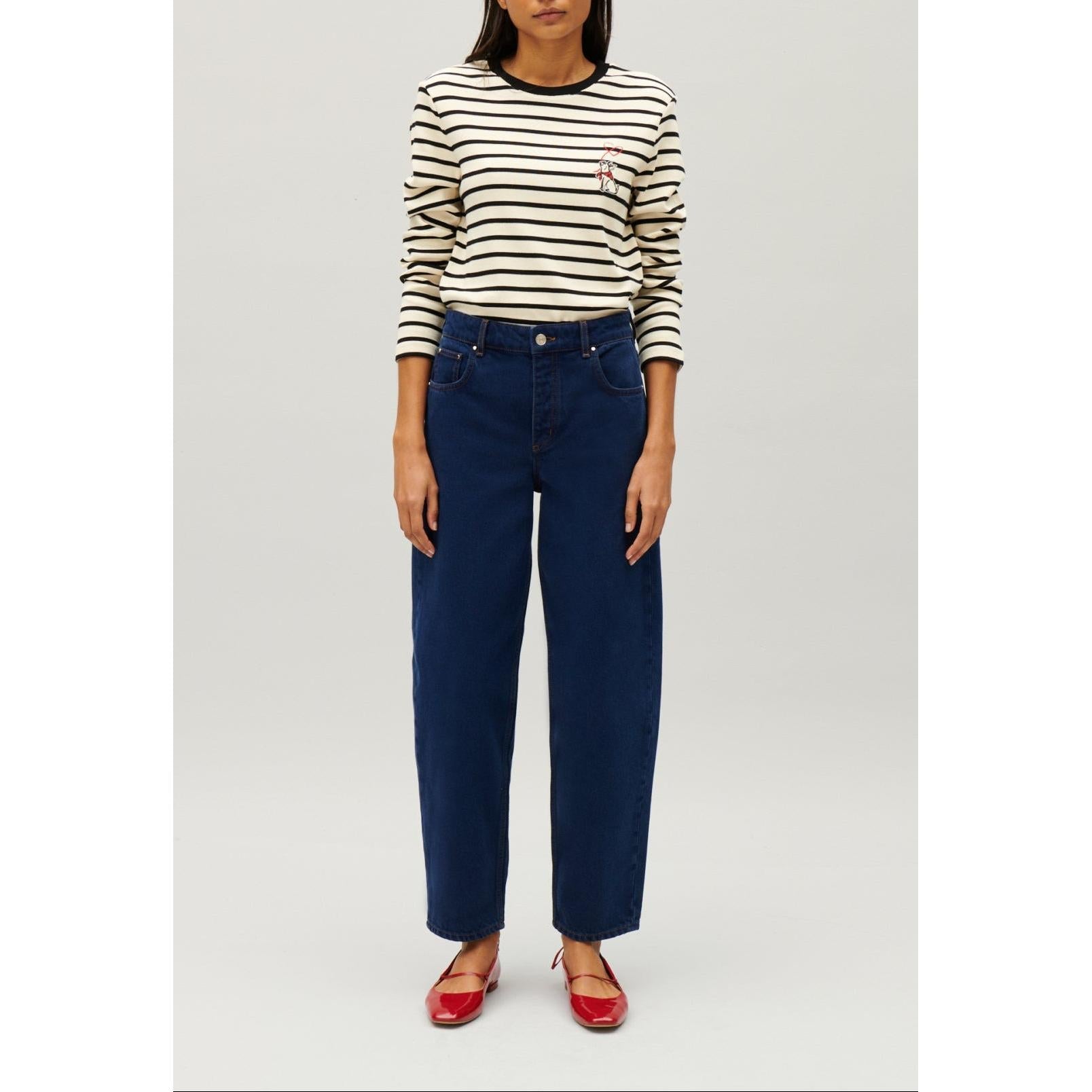 Claudie Pierlot - Tee-Shirt Marinière Jean Toto Bicolore