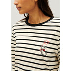 Claudie Pierlot - Tee-Shirt Marinière Jean Toto Bicolore