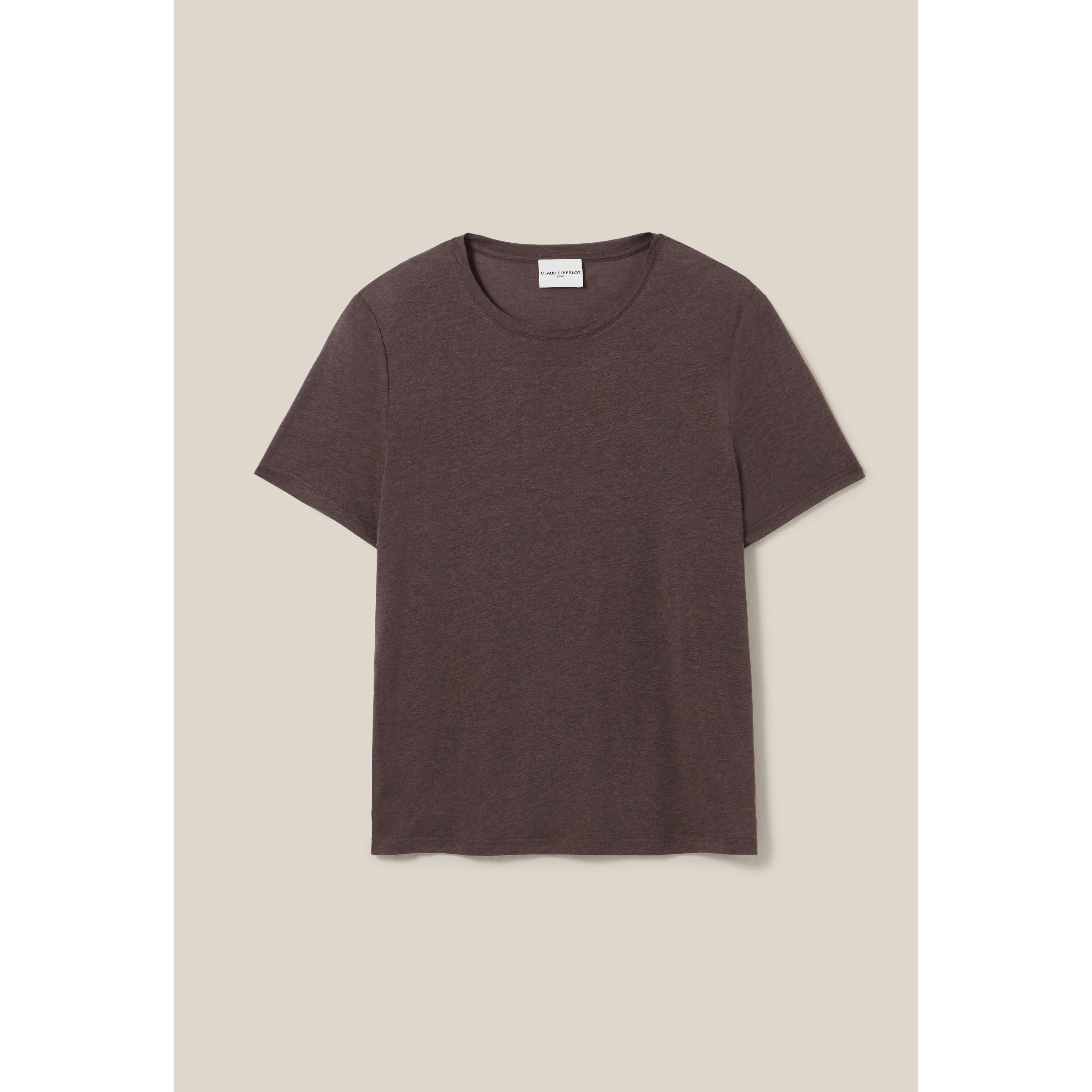 Claudie Pierlot - T-Shirt Manches Courtes Brodé Cp