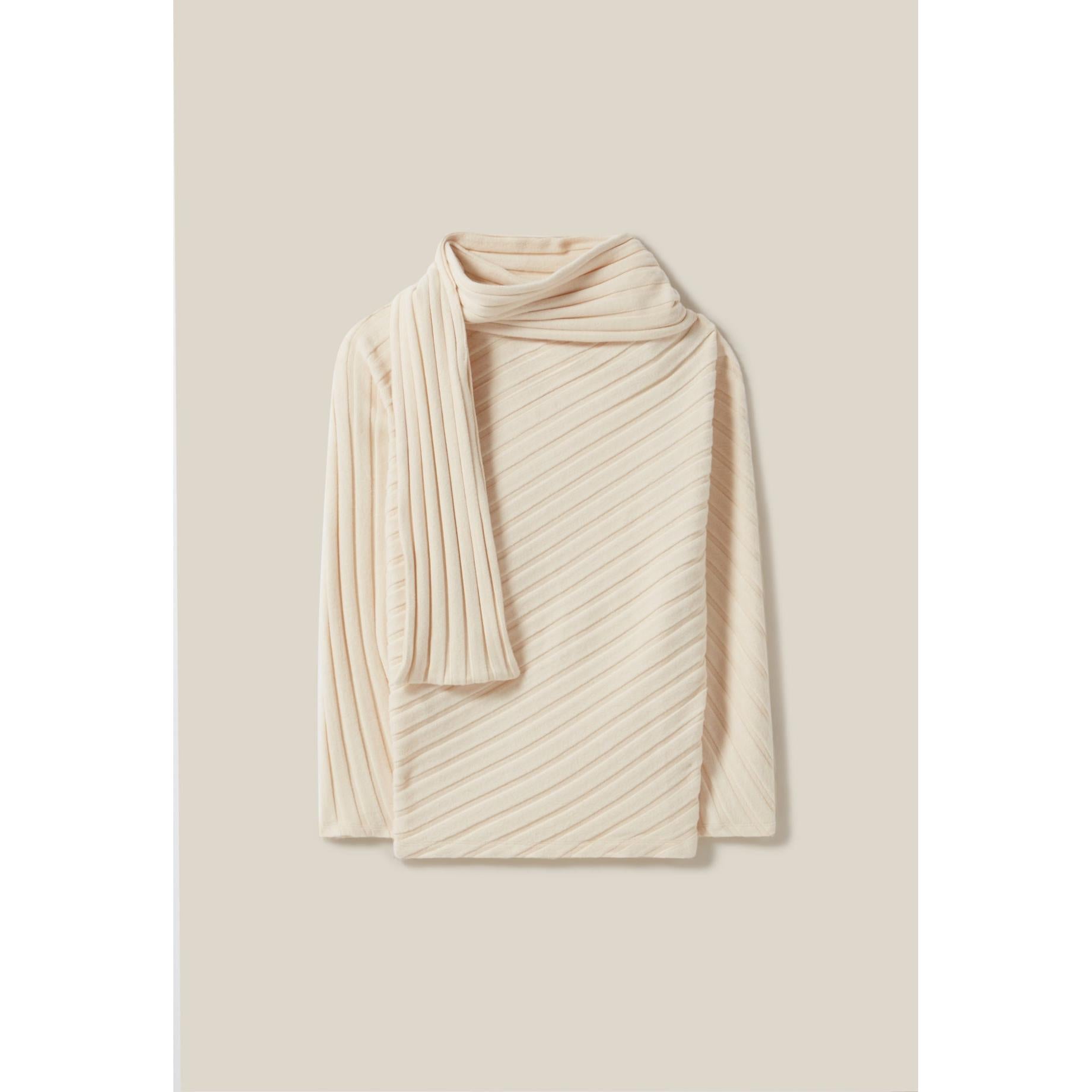 Pull Écharpe Intégrée Amovible