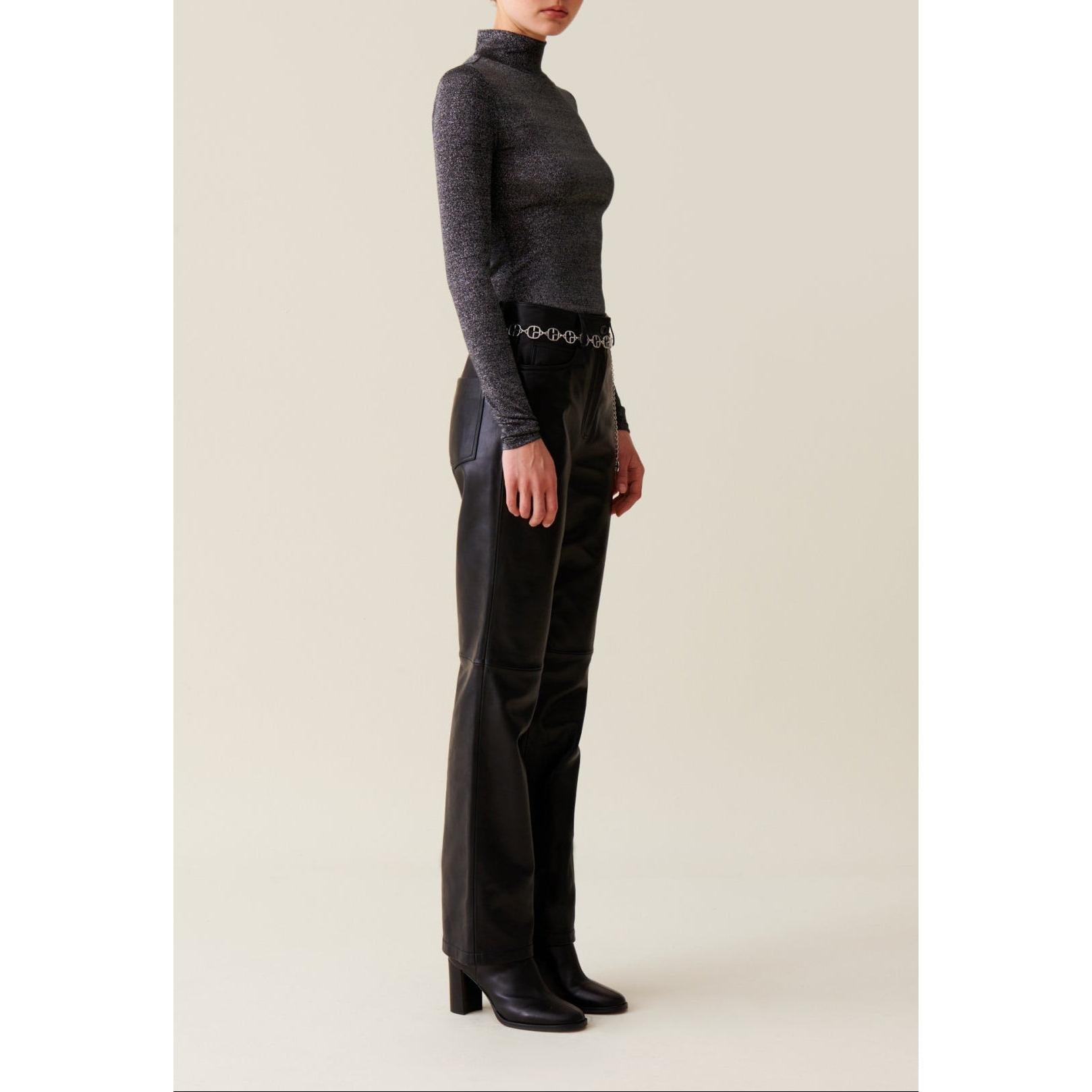 Claudie Pierlot - Sous-Pull Jersey Brillant Col Haut