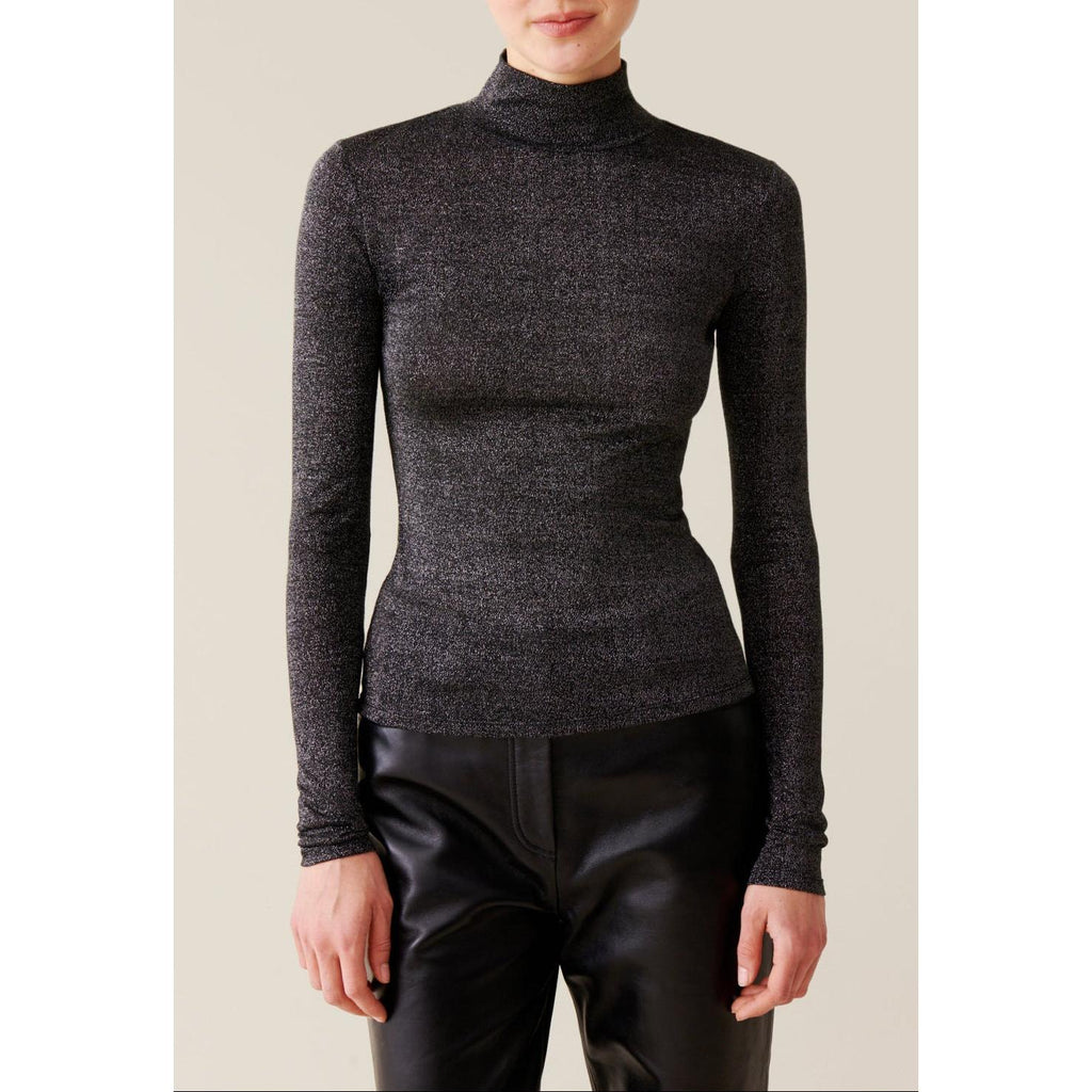 Claudie Pierlot - Sous-Pull Jersey Brillant Col Haut