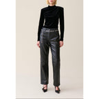 Claudie Pierlot - Top Ceñido Terciopelo Negro