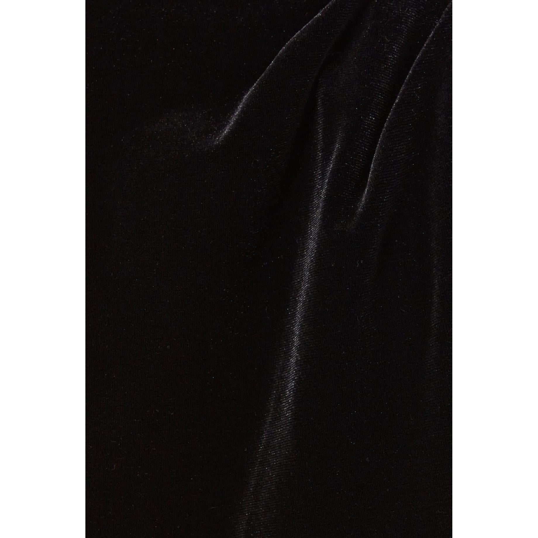 Claudie Pierlot - Top Ceñido Terciopelo Negro