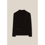 Claudie Pierlot - Top Ceñido Terciopelo Negro