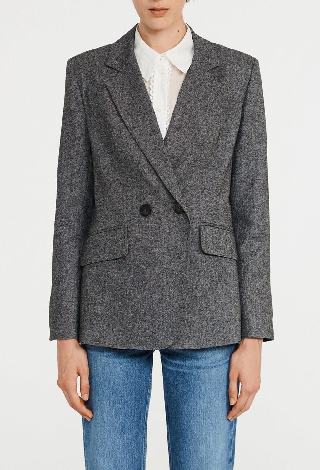 Claudie Pierlot - Veste Tailleur - Villaga - Gris Chine