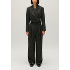 Claudie Pierlot - Veste Tailleur Courte Gris Chiné