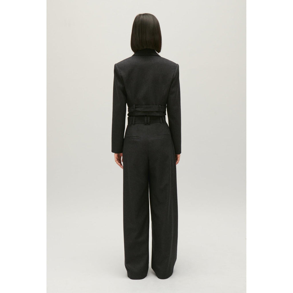 Claudie Pierlot - Veste Tailleur Courte Gris Chiné
