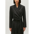 Claudie Pierlot - Veste Tailleur Courte Gris Chiné