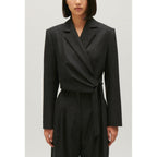 Claudie Pierlot - Veste Tailleur Courte Gris Chiné