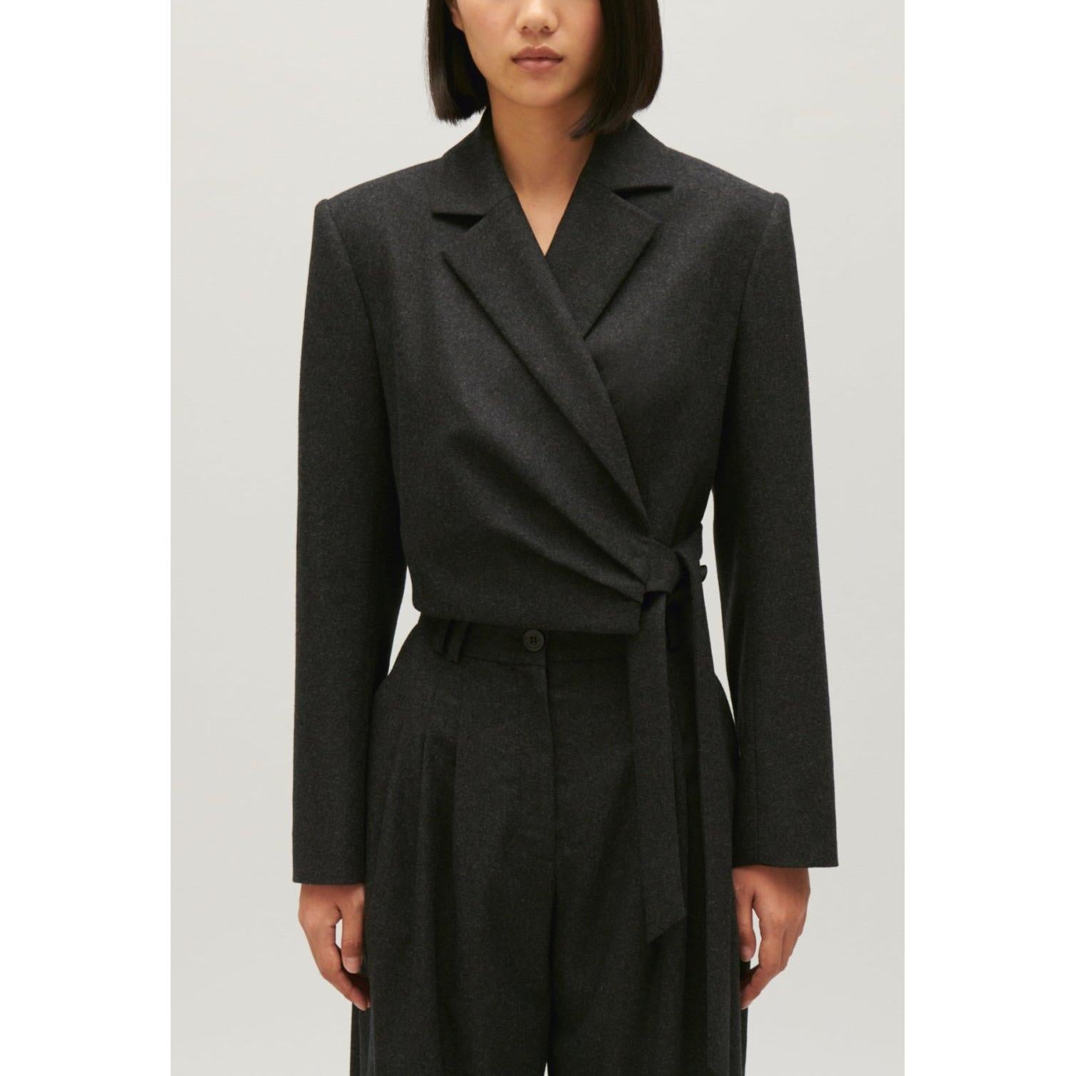 Claudie Pierlot - Veste Tailleur Courte Gris Chiné