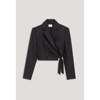 Claudie Pierlot - Veste Tailleur Courte Gris Chiné