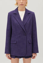 Suit Jacket - Villacheck - Indigo