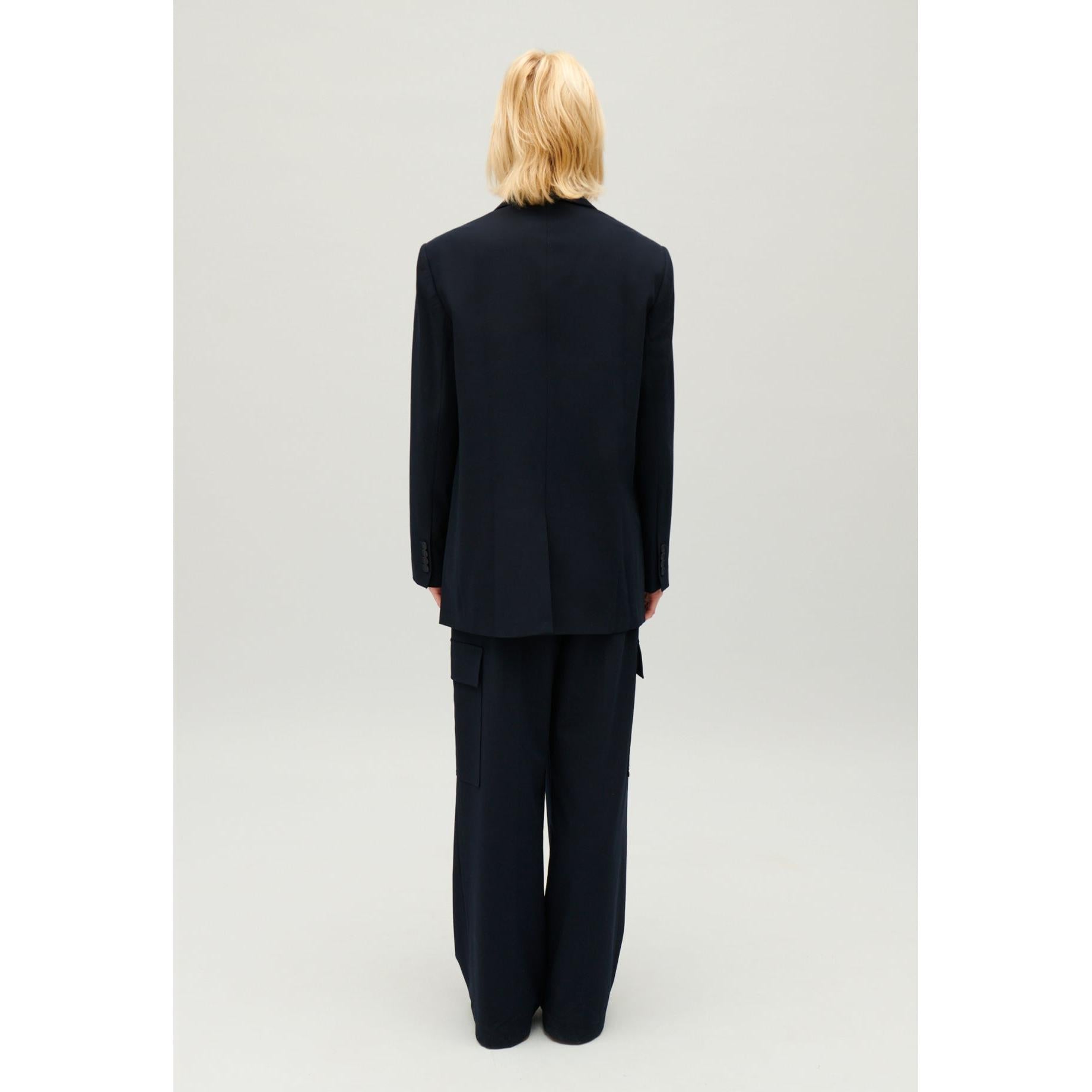 Veste Tailleur Oversize Marine