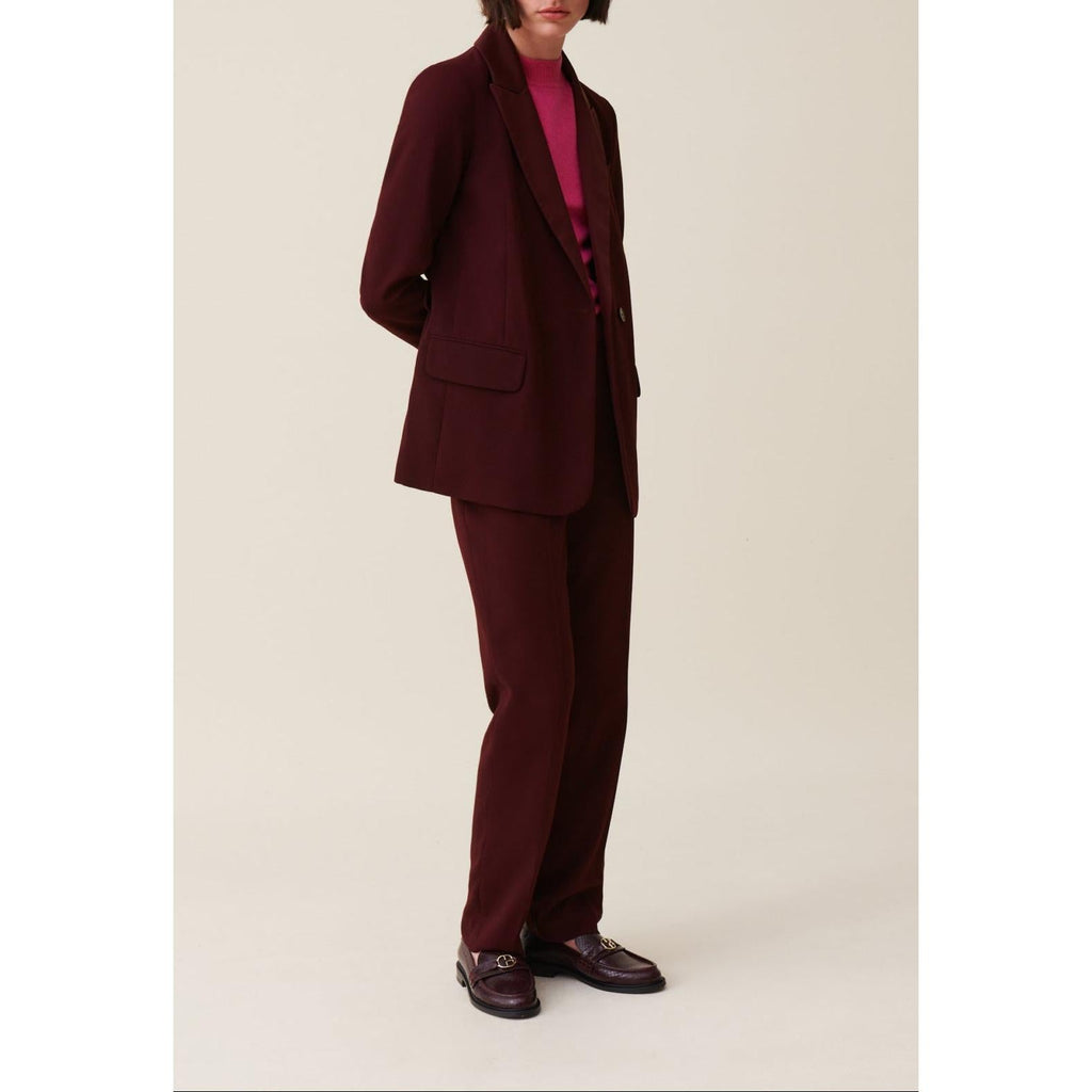 Claudie Pierlot - Chaqueta de Traje Abotonada con Cinturón